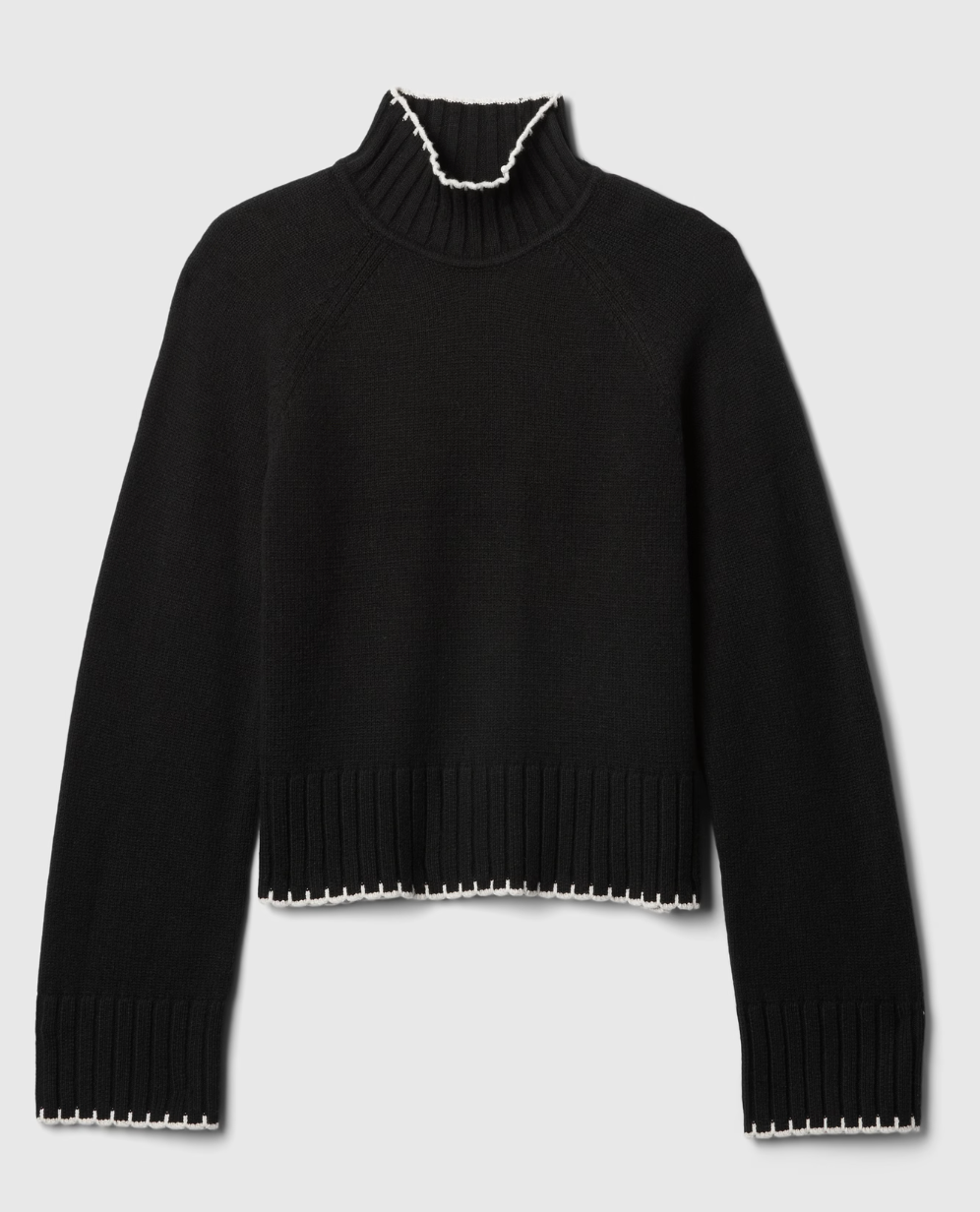 Gap Black CashSoft  Mockneck | Small (O25L4)