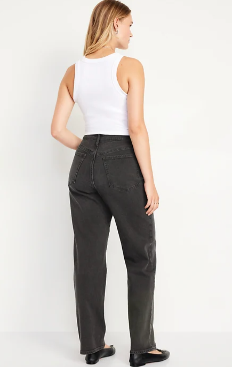 Old Navy HR O.G. Loose Dark Wash Denim | Sz 14 NWT (N13N18)