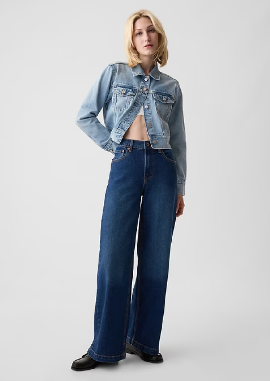 Gap High Rise Stride Dark Wash Denim | Sz 32/14 NWT (N11N18)