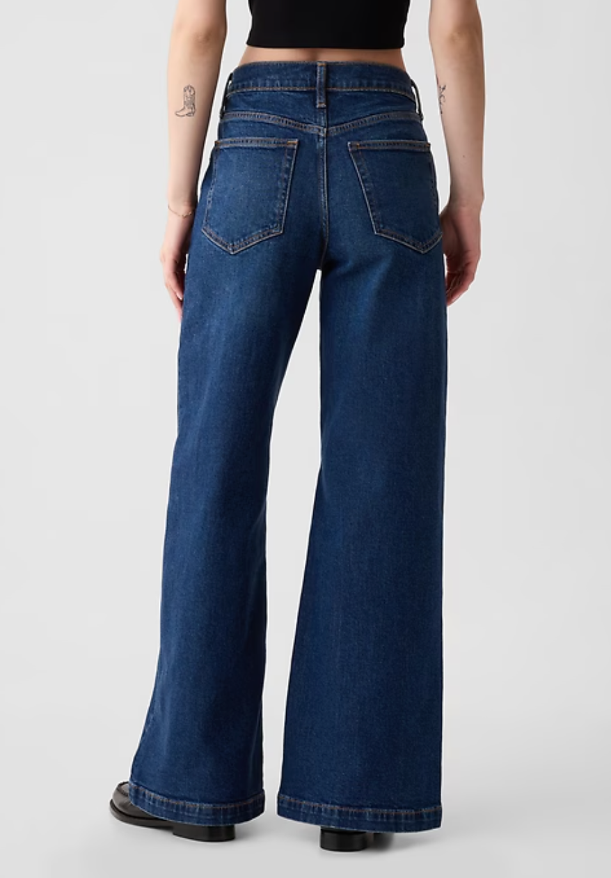 Gap High Rise Stride Dark Wash Denim | Sz 32/14 NWT (N11N18)