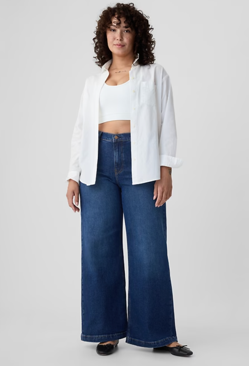 Gap High Rise Stride Dark Wash Denim | Sz 32/14 NWT (N11N18)