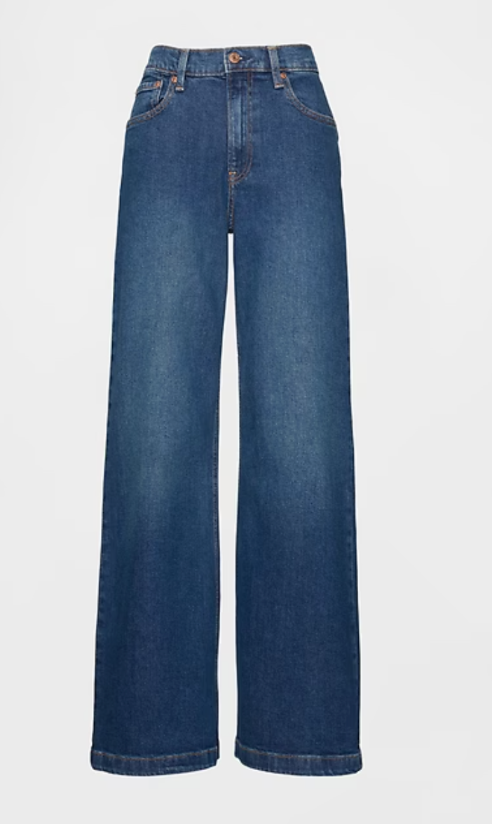 Gap High Rise Stride Dark Wash Denim | Sz 32/14 NWT (N11N18)