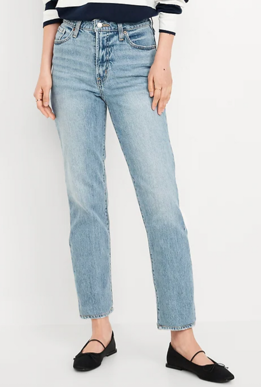 Old Navy HR O.G. Straight (Light Wash)( Denim | Sz 8 (N27S20)