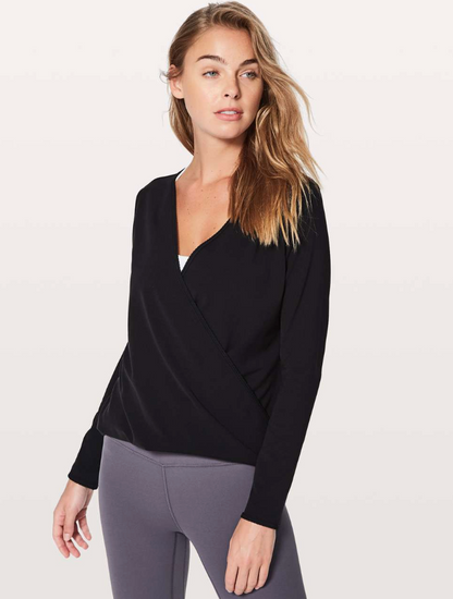 Lululemon Full Freedom Black Long Sleeve  | Sz 10 (approx)