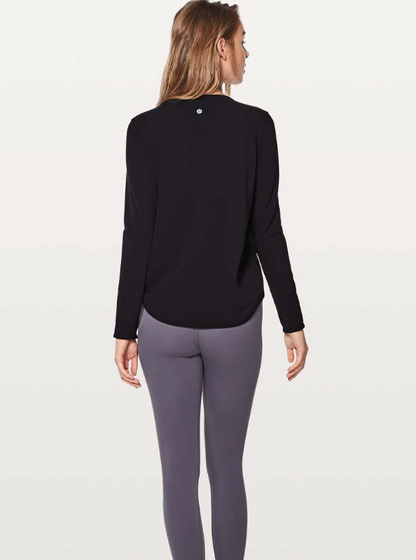 Lululemon Full Freedom Black Long Sleeve  | Sz 10 (approx)