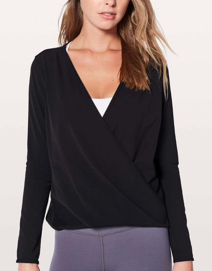 Lululemon Full Freedom Black Long Sleeve  | Sz 10 (approx)