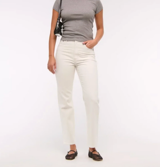 A&F The Ankle Straight Jeans Curve Love | Sz 30 (fit 28/29)