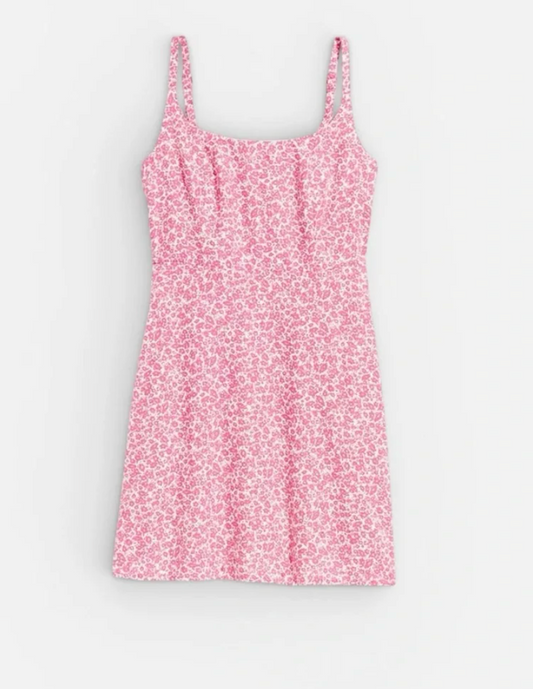 Old Navy Pink Floral Fit and Flare Dress | XL