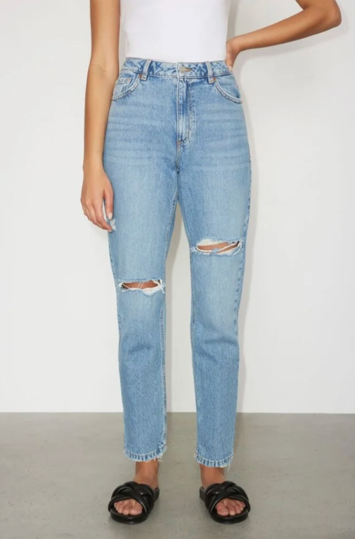 Dynamite Claudia Mom Jeans Distressed | Sz 28