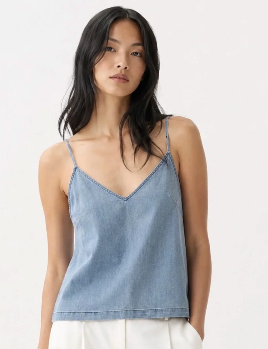 Wilfred Free Denim Camisole (medium/dark wash) | Sz XXS (relaxed fit)