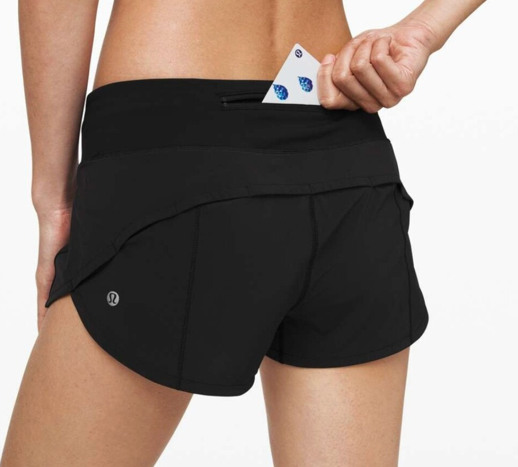 Lululemon Speed Up Shorts 2.5" Black | Sz 10