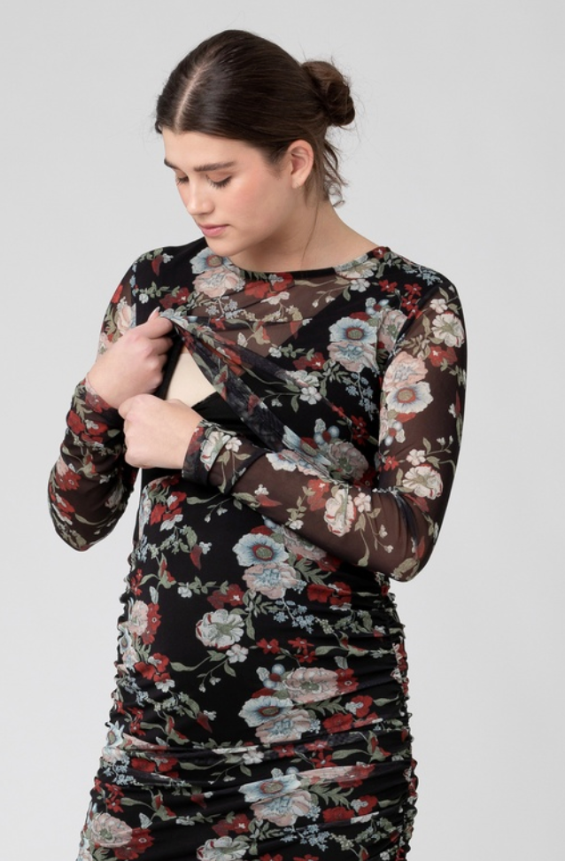 Ripe Wild Bloom Maternity/Nursing Dress | Sz Medium