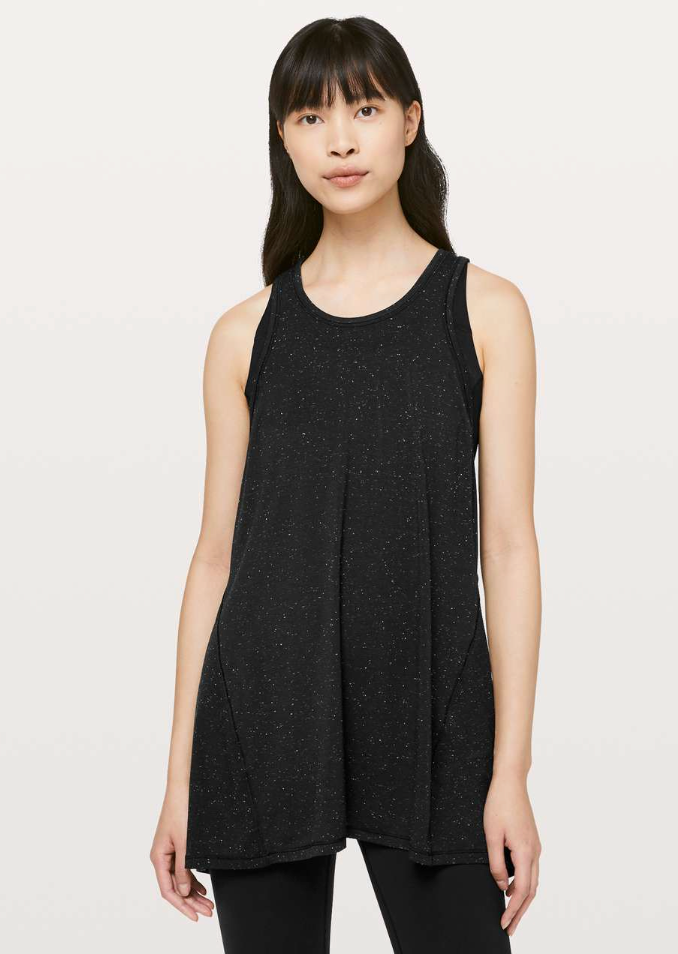 Lululemon Black Speckled Goal Up Tank | Sz 8/10