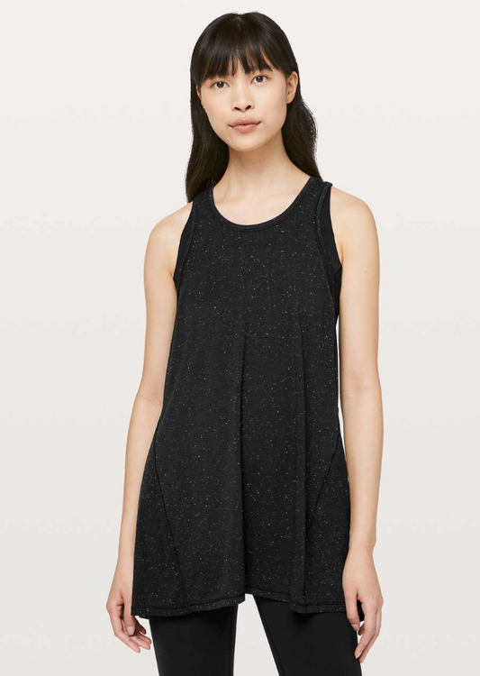 Lululemon Black Speckled Goal Up Tank | Sz 8/10