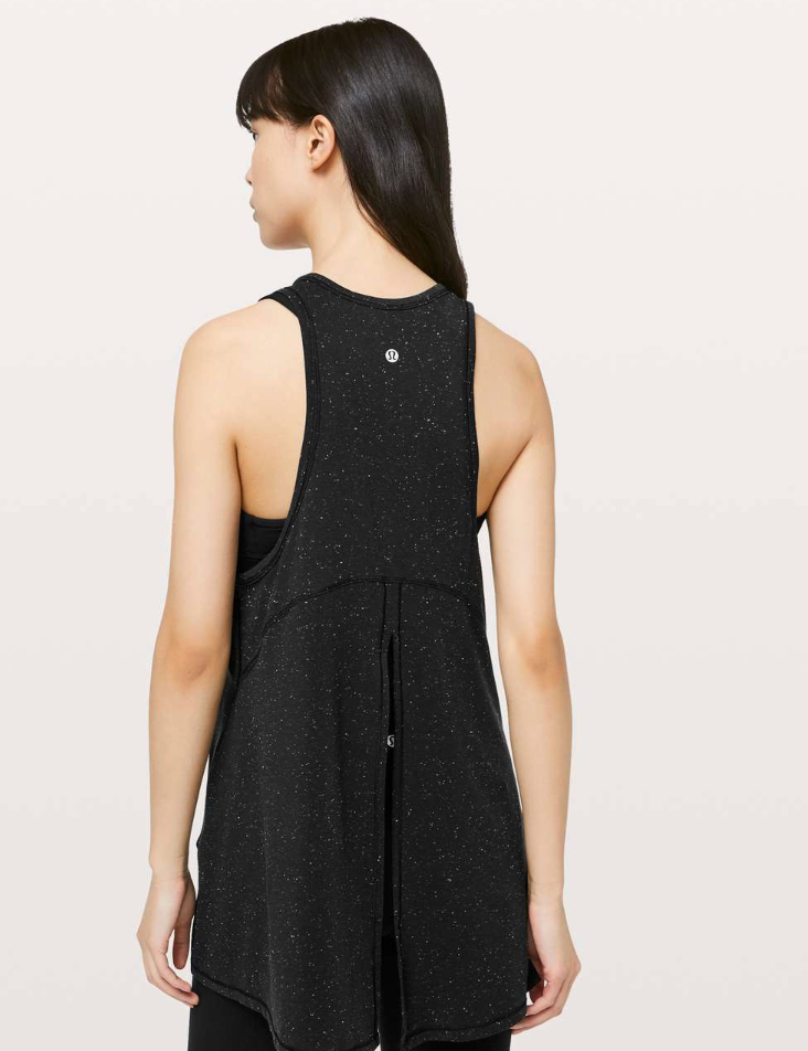 Lululemon Black Speckled Goal Up Tank | Sz 8/10
