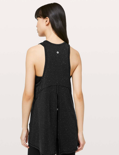 Lululemon Black Speckled Goal Up Tank | Sz 8/10