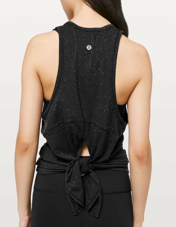 Lululemon Black Speckled Goal Up Tank | Sz 8/10