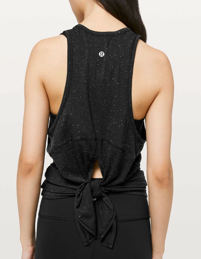 Lululemon Black Speckled Goal Up Tank | Sz 8/10