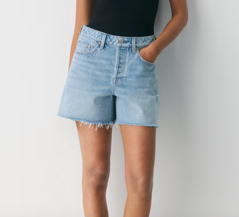 Denim Forum The Ex-Boyfriend Hi Mid-Thigh Denim Short | Sz 26 (fits a bit big 27)