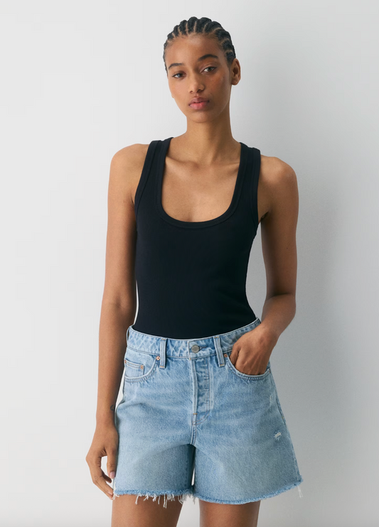 Denim Forum The Ex-Boyfriend Hi Mid-Thigh Denim Short | Sz 26 (fits a bit big 27)