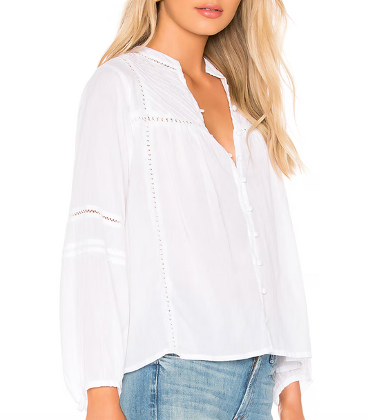 *Velvet by Graham & Spencer Yadira Poet Blouse | Medium