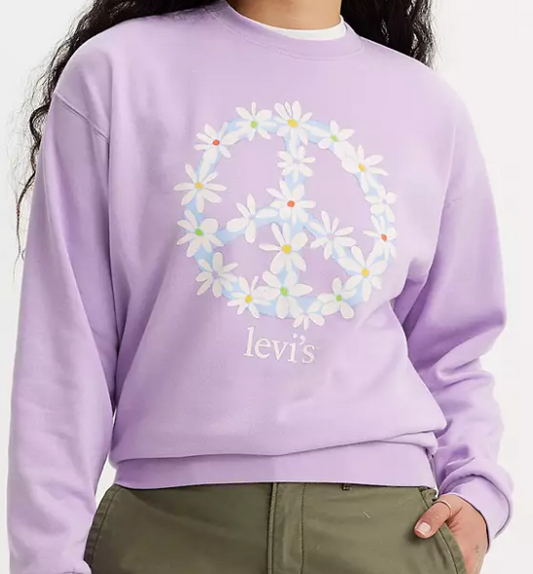 Levi's Graphic Salinas Crewneck Sweater Purple | Large