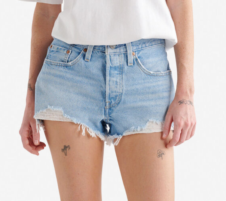 Levi's 501 Classic Shorts Light Blue | Sz 28