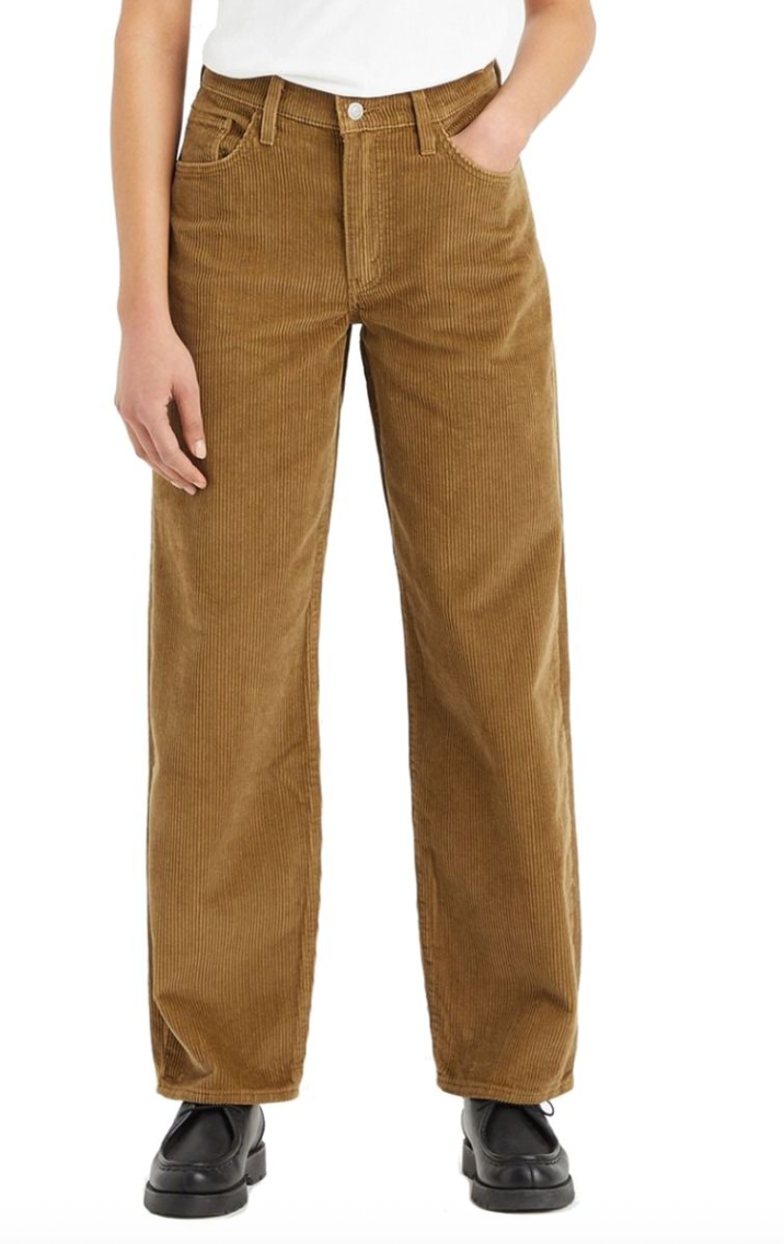 Levi's Baggy Dad Jeans in Brown Corduroy | 28