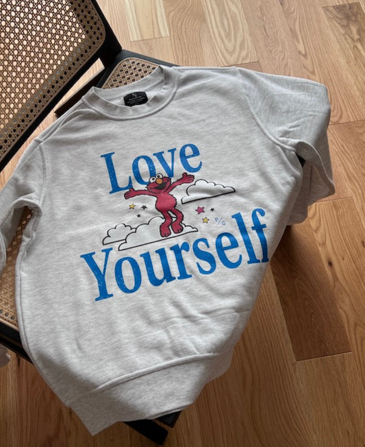 Peace Collective Elmo Crewneck Sweater | Medium (oversized)