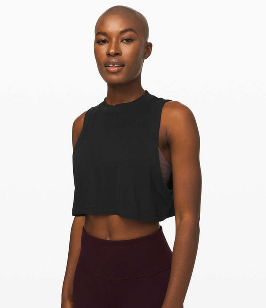 Lululemon All Yours Boyfriend Crop Tank | Medium