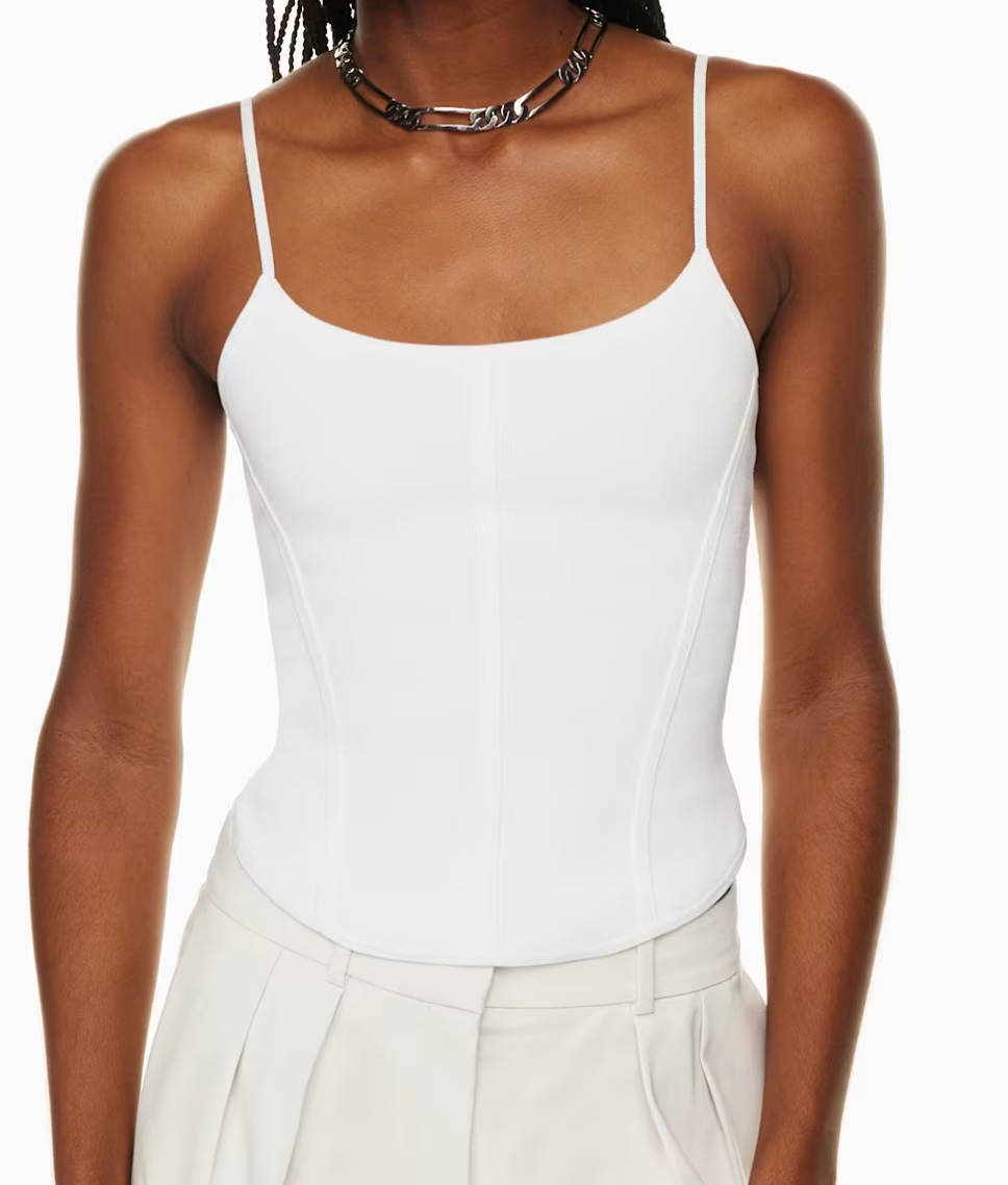 Babaton/Aritzia Sculpt Knit Bustier Camisole | Small (flaw)