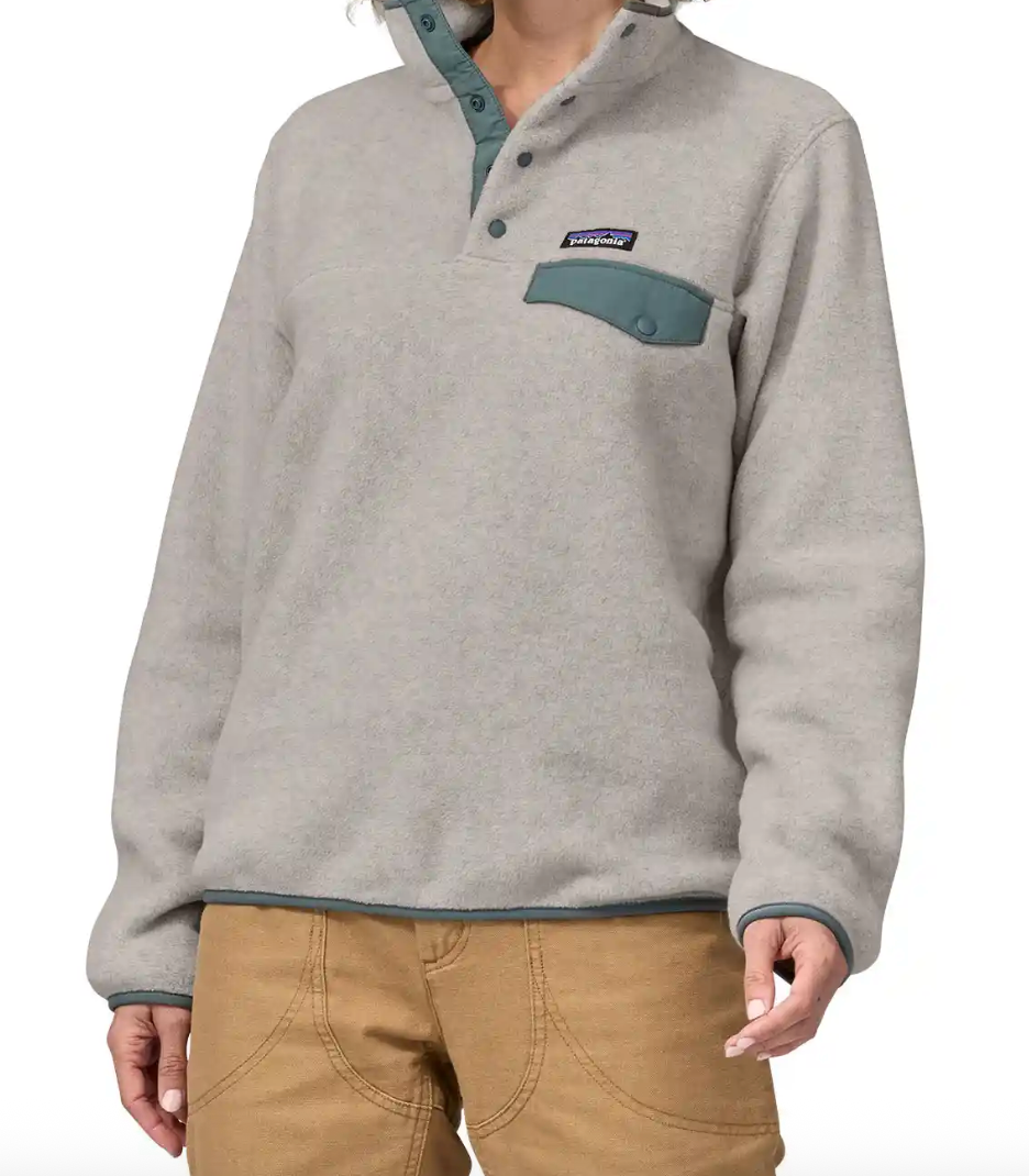 Patagonia Lightweight Synchilla Snap-T Pullover  (with green details) | Medium