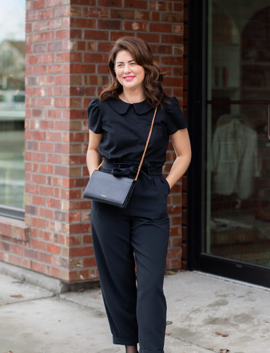 Jillian Harris X Smash + Tess Peter Pan Collar Top | Medium