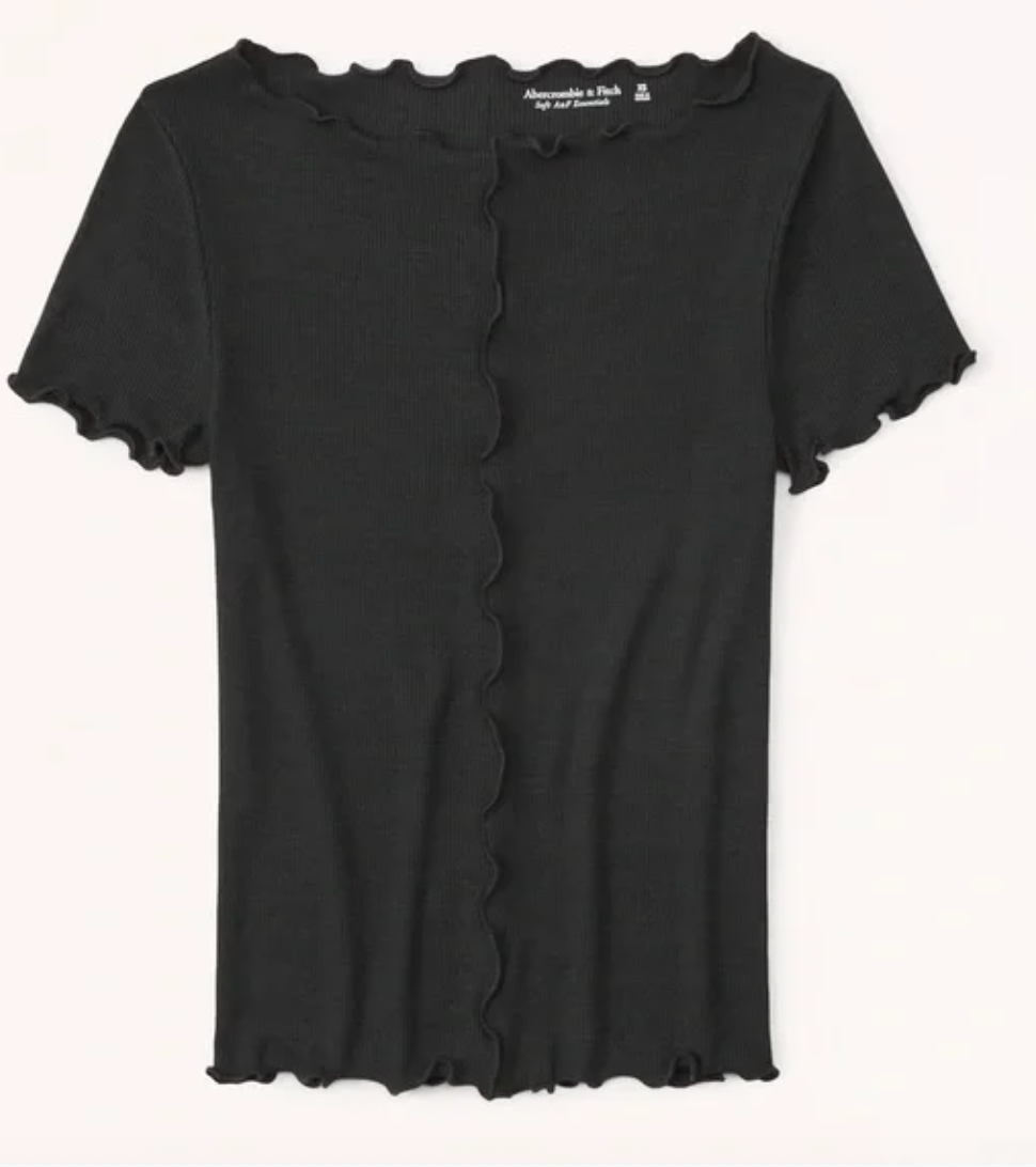 Abercrombie Lettuce Trim Featherweight Top | Medium