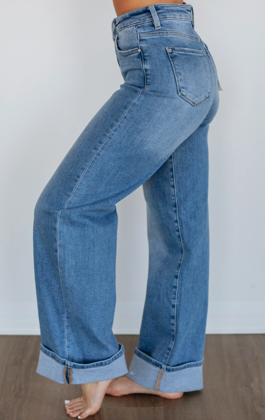 Risen Cece Wide High Rise Jeans  | 7(28) Long Uncuffed