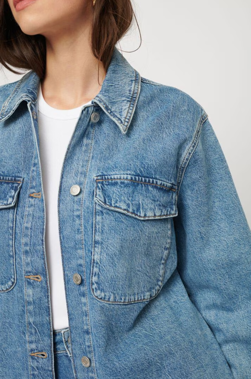 Dynamite Oakland Denim Shirt Jacket | XSmall (very oversized) (O19L4)