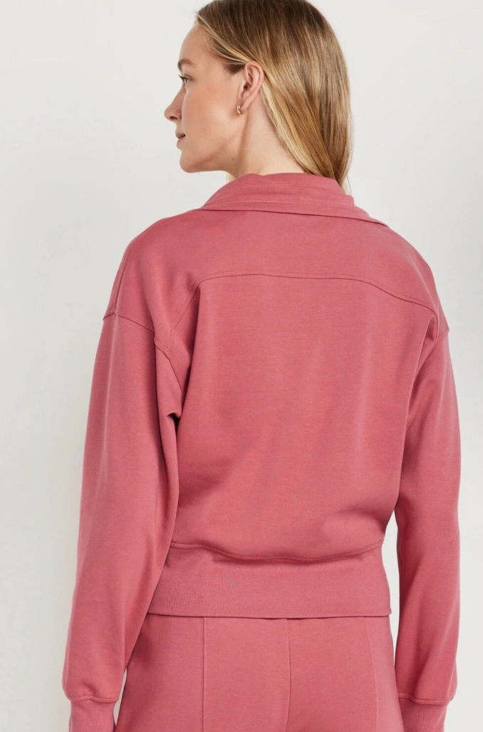 Old Navy Dynamic Fleece Half-Zip Sweatshirt| Small (O59M10)