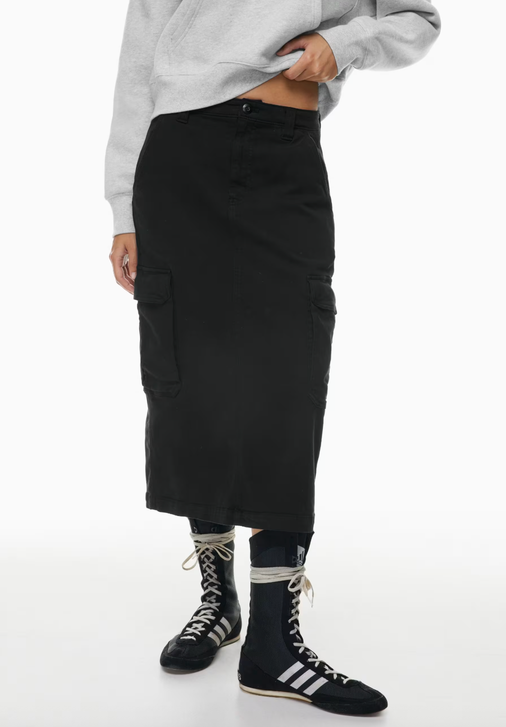 TNA Black Cargo Skirt | 4 (O37L4)