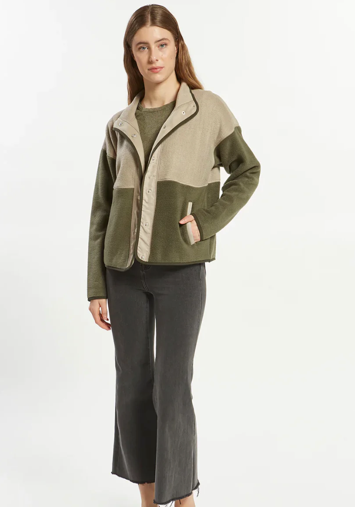 Thread Supply Tomey Fleece Snap Up Jacket | Small (O58M10)