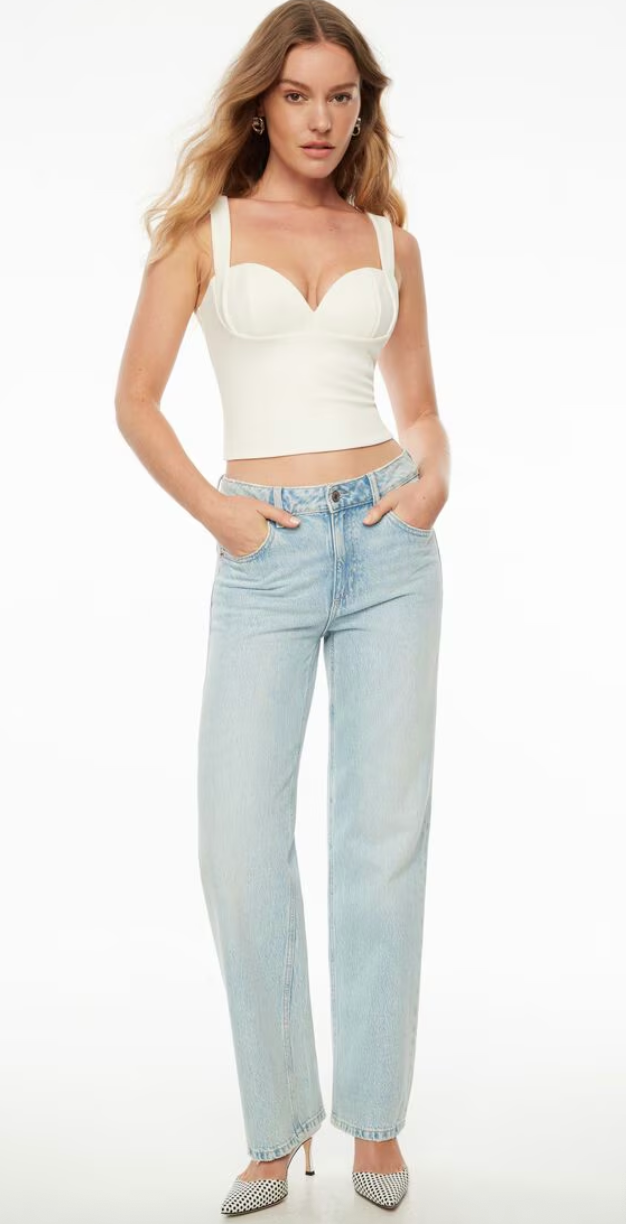 Dynamite Sweetheart Top I Marshmallow | Medium (OC05D2)