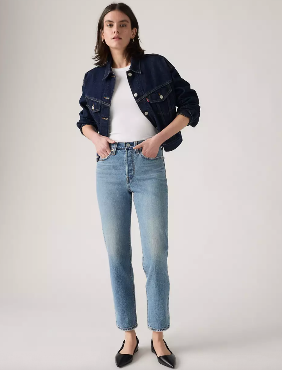 Levi's Wedgie Straight Denim  | 28 (non stretch, ankle length) (O13L4)