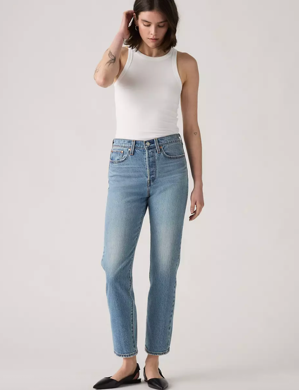 Levi's Wedgie Straight Denim  | 28 (non stretch, ankle length) (O13L4)