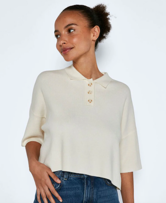 NWT Noisy May Soft Polo Shirt | Small (oversized M or L fit)(O108C1)