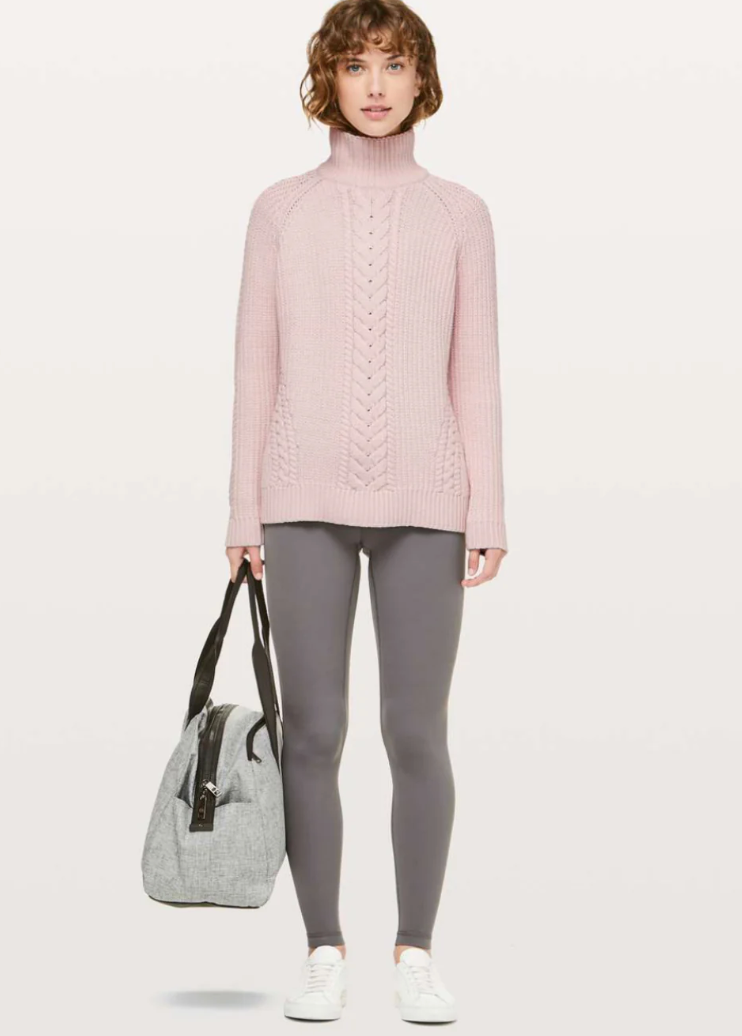 Lululemon Heavy Cable Knit Sweater | 8 (O153W10)