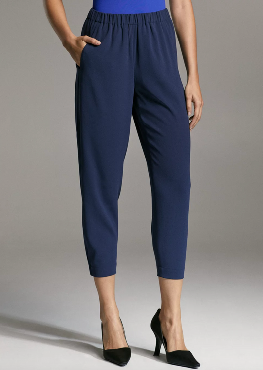 Babaton / Aritzia Navy Japanese Crepe Dexter Pant | Medium (O167B11)