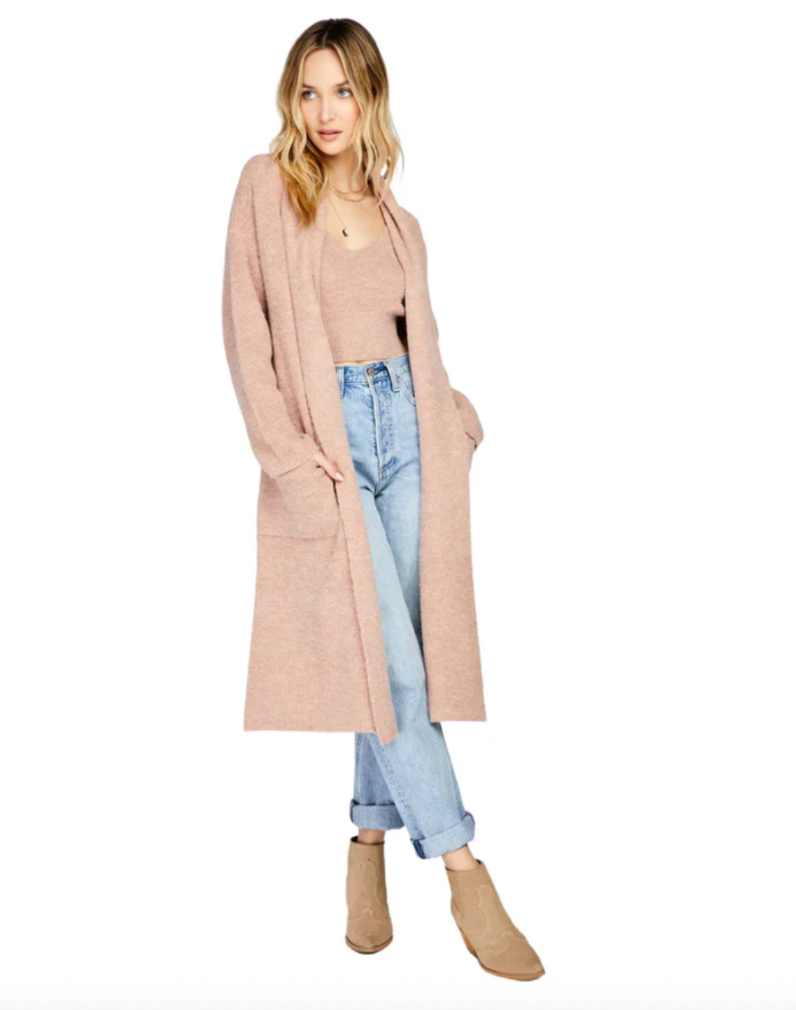 Gentle Fawn Long Parson Cardigan | Small Oversized (O129M17)