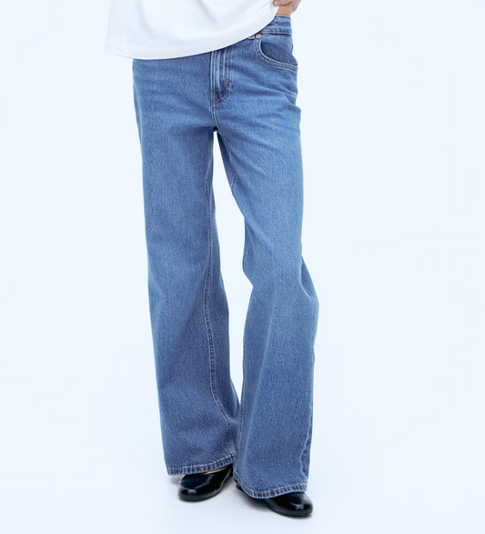 H&M HR Wide Leg Jeans | Sz 14 NWT (N06N18)