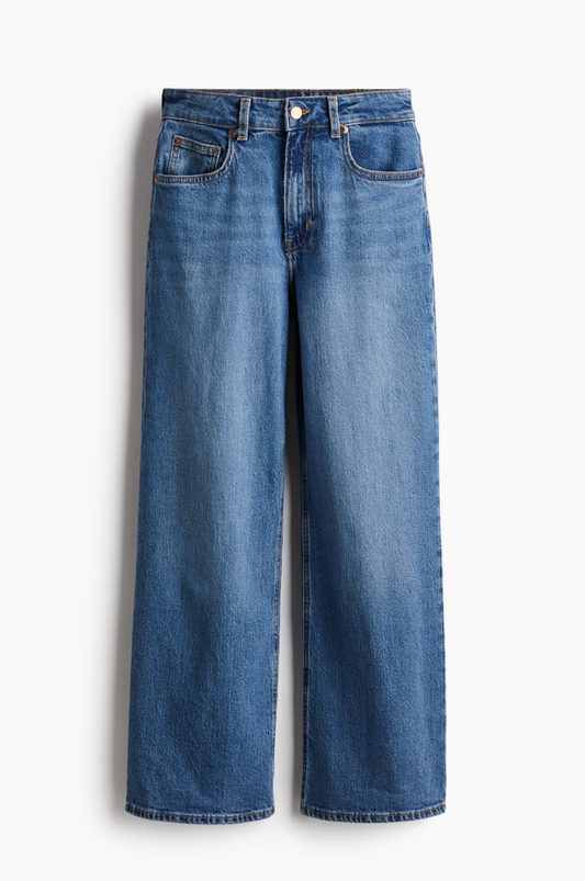 H&M HR Wide Leg Jeans | Sz 14  (N08N18)