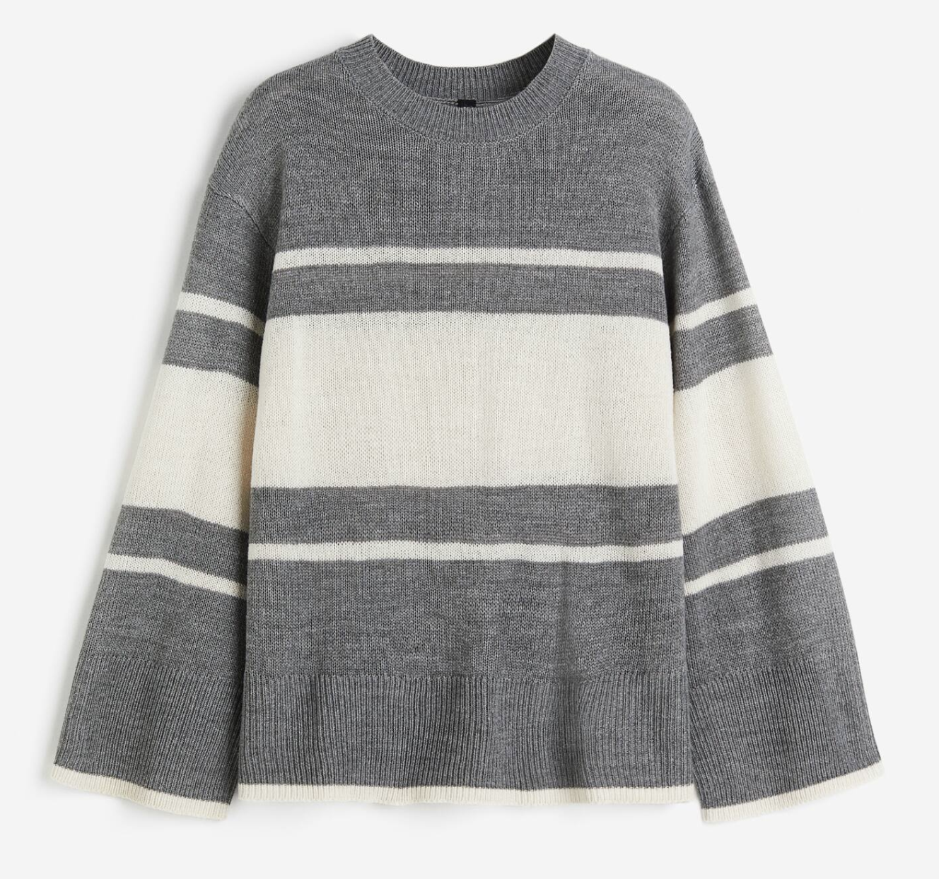 H&M Oversized Striped Sweater | Medium (N60S20)