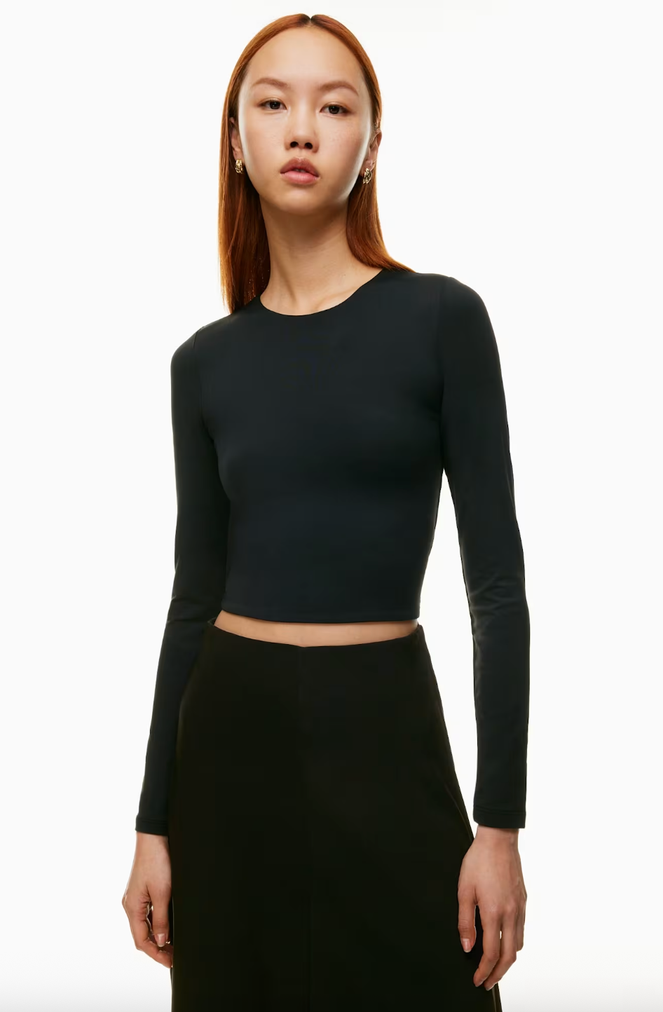Aritzia / Babaton Contour Long Sleeve in Black | XS (N120TF2)